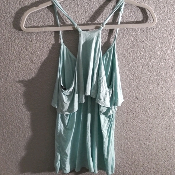 Aqua Blue Tank Top/Blouse - Picture 3 of 3